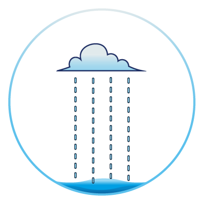 Heavy rainfall icon